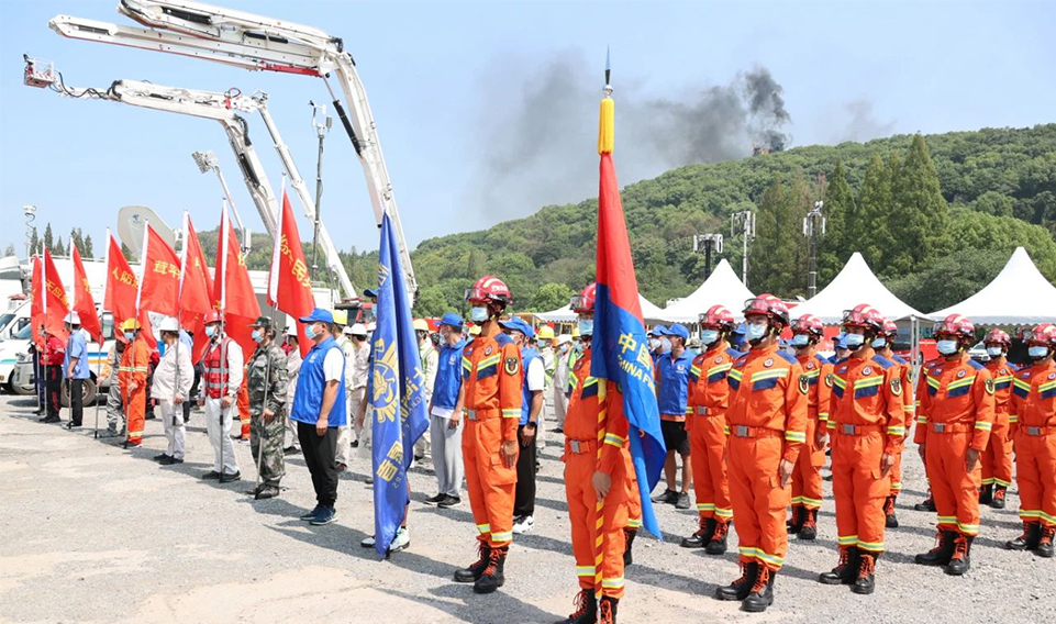 上海誠格集團隔熱斗篷助力佘山森林防火演練，為城市綠肺保駕護航